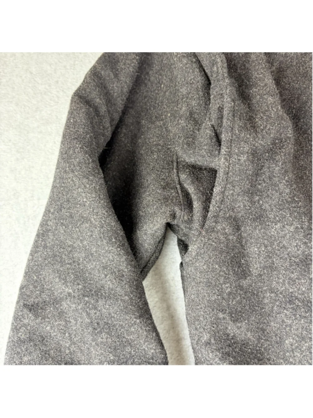 MEMBERS ONLY Wool Bomber Jacket Men’s Size 42 Gray Full Zip Made in Hong Kong